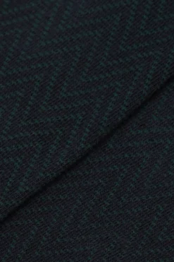 Skarpetki Długie>Intimissimi Długie Skarpety z Bawełny Soft we Wzory wielobarwny - 740j - chevron blu scuro/verde