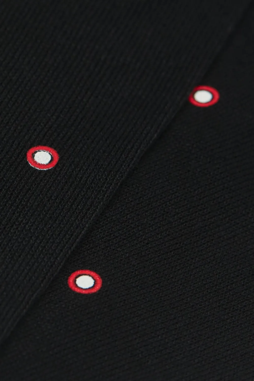 Skarpetki Długie>Intimissimi Długie Skarpety z Merceryzowanej Bawełny Fildekos czarny - 015k - nero micro rosso