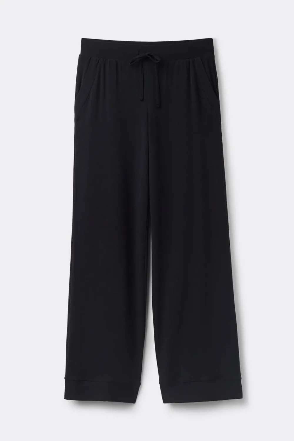 Legginsy / Spodnie|Modal>Intimissimi Długie Spodnie Typu Palazzo z Modalu czarny - 019 - czarny