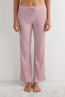 Piżamy Długie|Modal>Intimissimi Długie Spodnie Typu Palazzo z Modalu Chic Comfort ciemnoróżowy - 859j - rosa scuro melange
