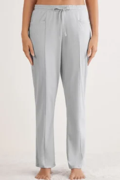 Piżamy Długie>Intimissimi Długie Spodnie z Bawełny Elevated Cotton szary - 946j - shell grey