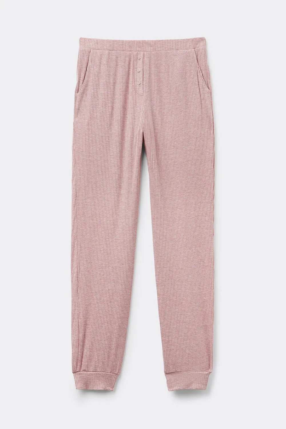 Piżamy Długie|Modal>Intimissimi Długie Spodnie z Modalu Chic Comfort ciemnoróżowy - 859j - rosa scuro melange