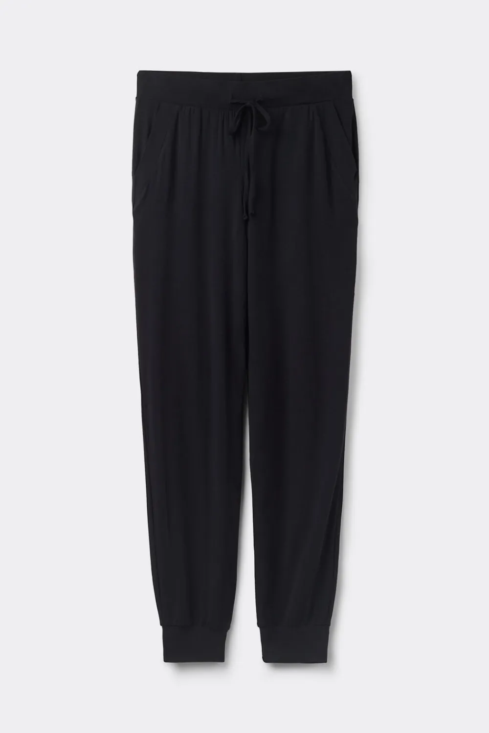 Legginsy / Spodnie|Modal>Intimissimi Długie Spodnie z Modalu ze Ściągaczem czarny - 019 - czarny