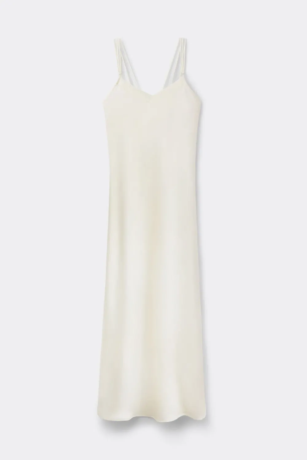 Halki / Babydoll|Lingerie>Intimissimi Długi Halka z Jedwabiu i Koronki My Forever Love kremowy - 2127 - talkowy