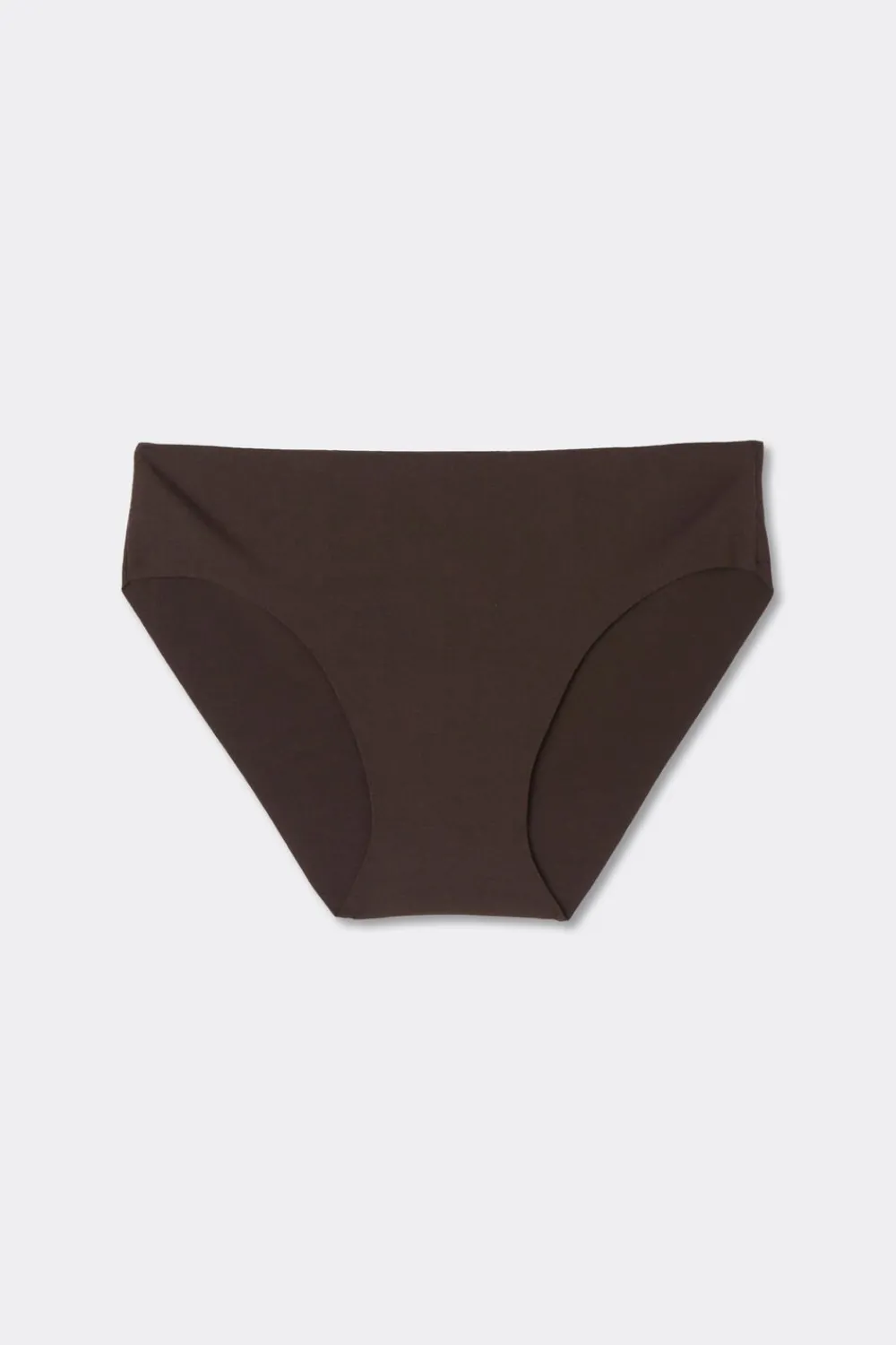 Figi|Bawełna>Intimissimi Figi bezszwowe bawełniane brązowy - 705j - brąz mokka