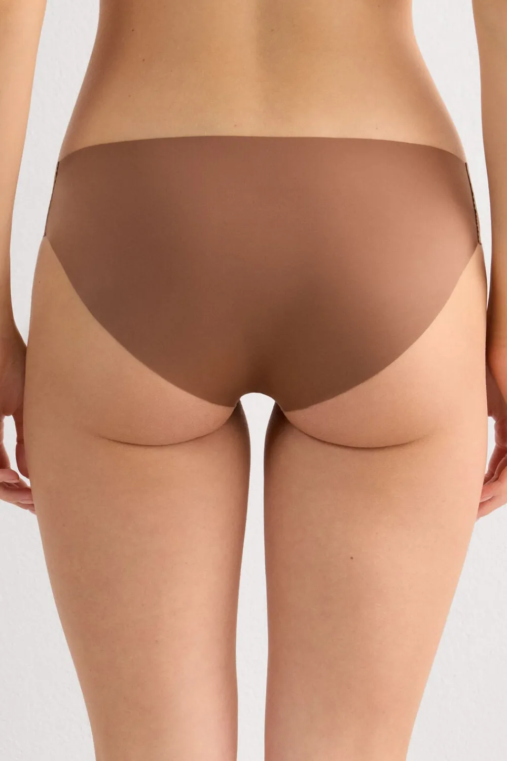Figi|Mikrofibra>Intimissimi Figi Bezszwowe z Mikrofibry naturalny - 502i - caramel