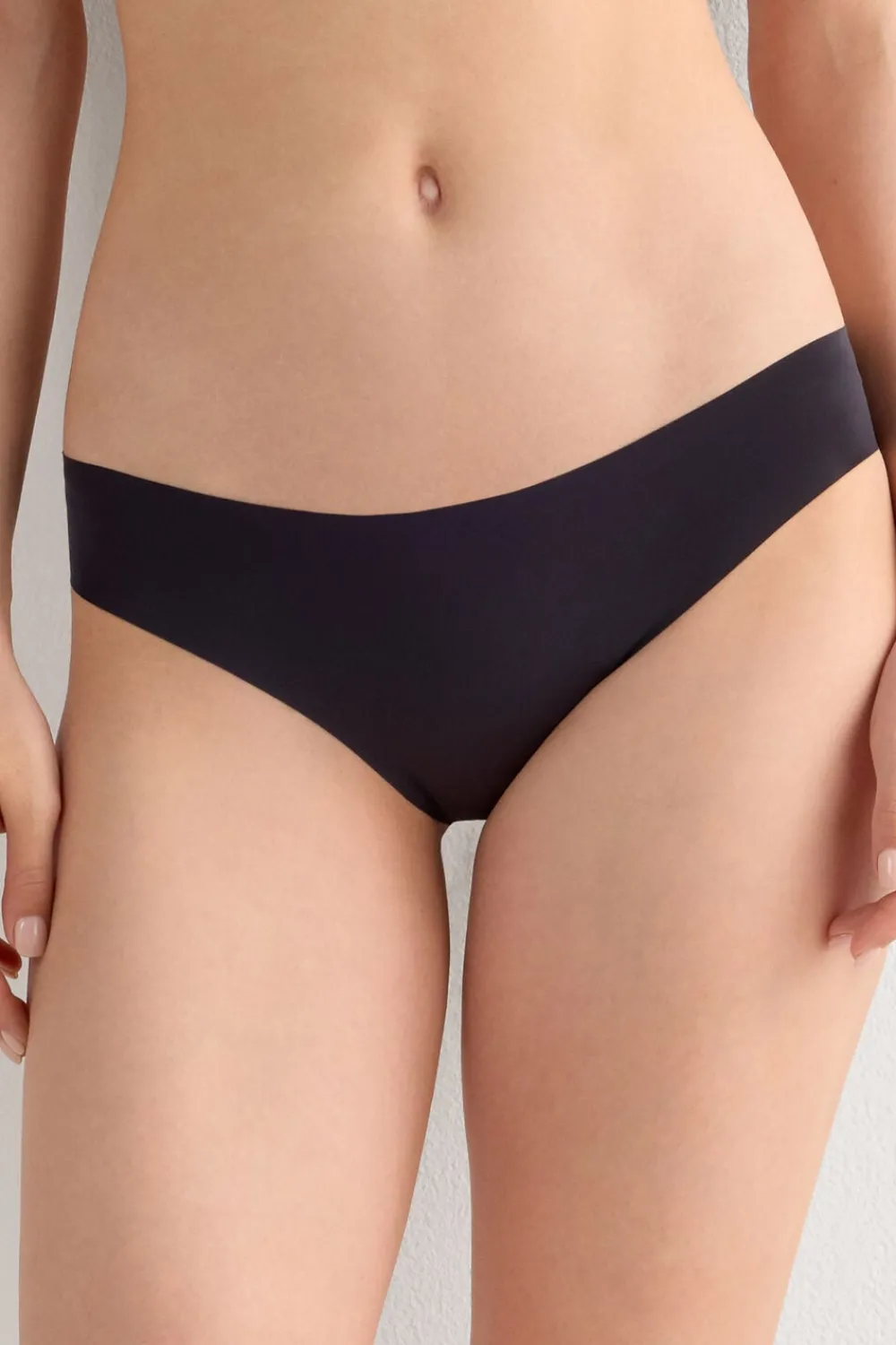 Figi|Mikrofibra>Intimissimi Figi Bezszwowe z Mikrofibry czarny - 019 - czarny