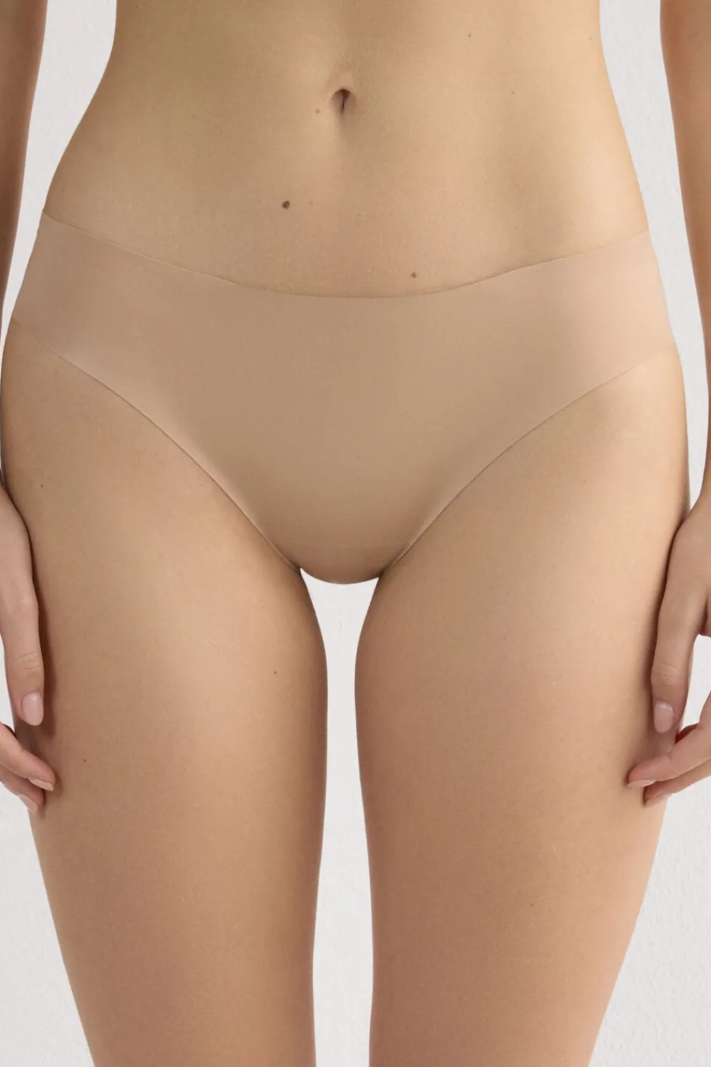 Figi|Majtki>Intimissimi Figi Bezszwowe z Mikrofibry naturalny - 044 - honey