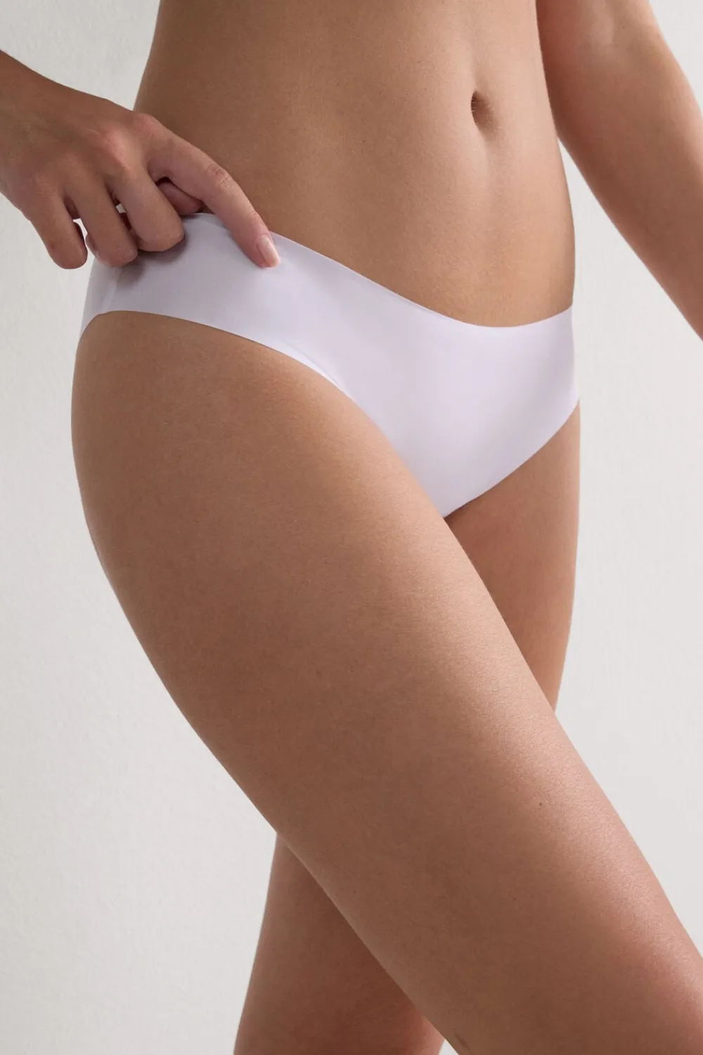 Figi|Mikrofibra>Intimissimi Figi Bezszwowe z Mikrofibry biały - 001 - biały