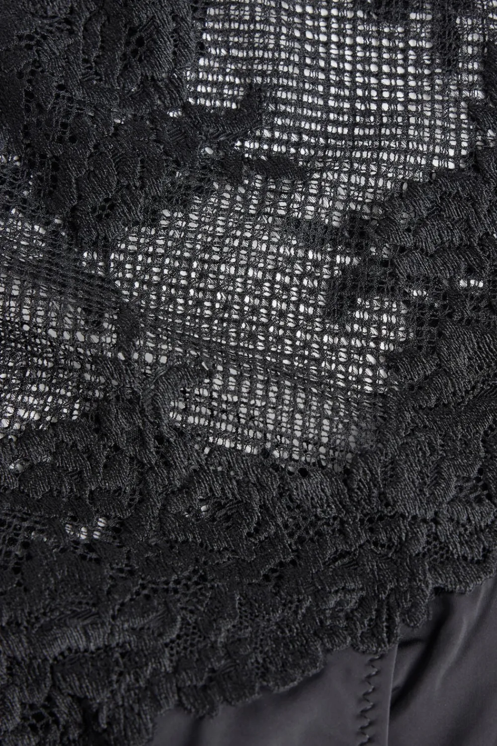 Bokserki|Z Wysokim Stanem>Intimissimi Figi Brazylijskie Culotte Pretty Flowers czarny - 019 - czarny