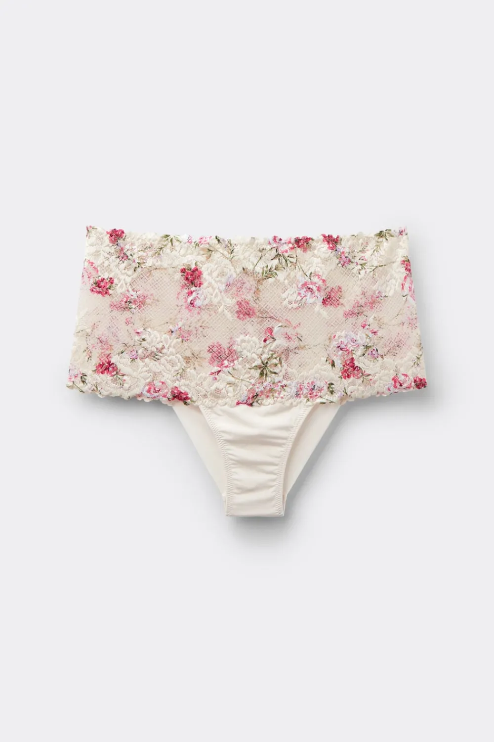 Bokserki|Z Wysokim Stanem>Intimissimi Figi Culotte Brazyliany z Nadrukiem Pretty Flowers - 057k - stampa floreale