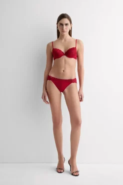 Figi|Koronka>Intimissimi Figi Damskie z Niskim Stanem Pretty Flowers czerwony - 9888 - ceralacca