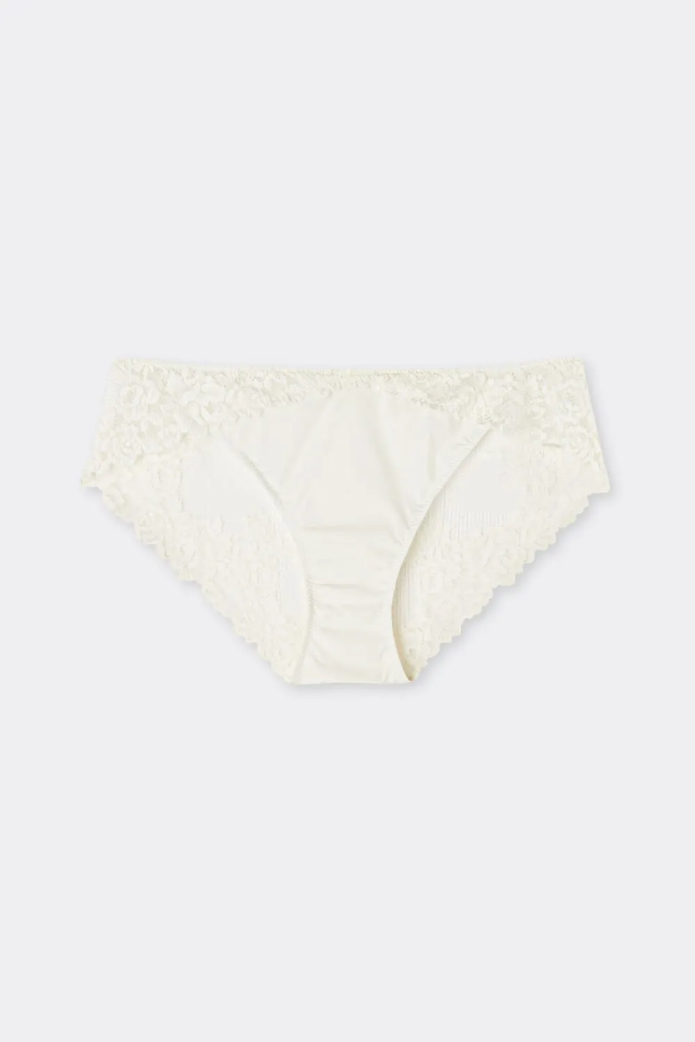 Figi|Majtki>Intimissimi Figi Damskie z Niskim Stanem Pretty Flowers kremowy - 2127 - talkowy