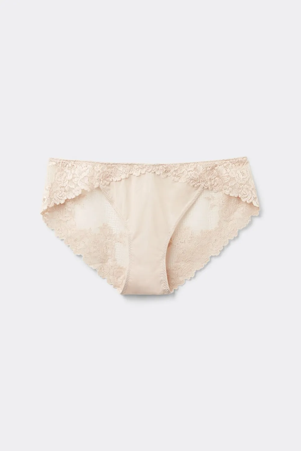 Figi|Koronka>Intimissimi Figi Damskie z Niskim Stanem Pretty Flowers naturalny - 2280 - cream