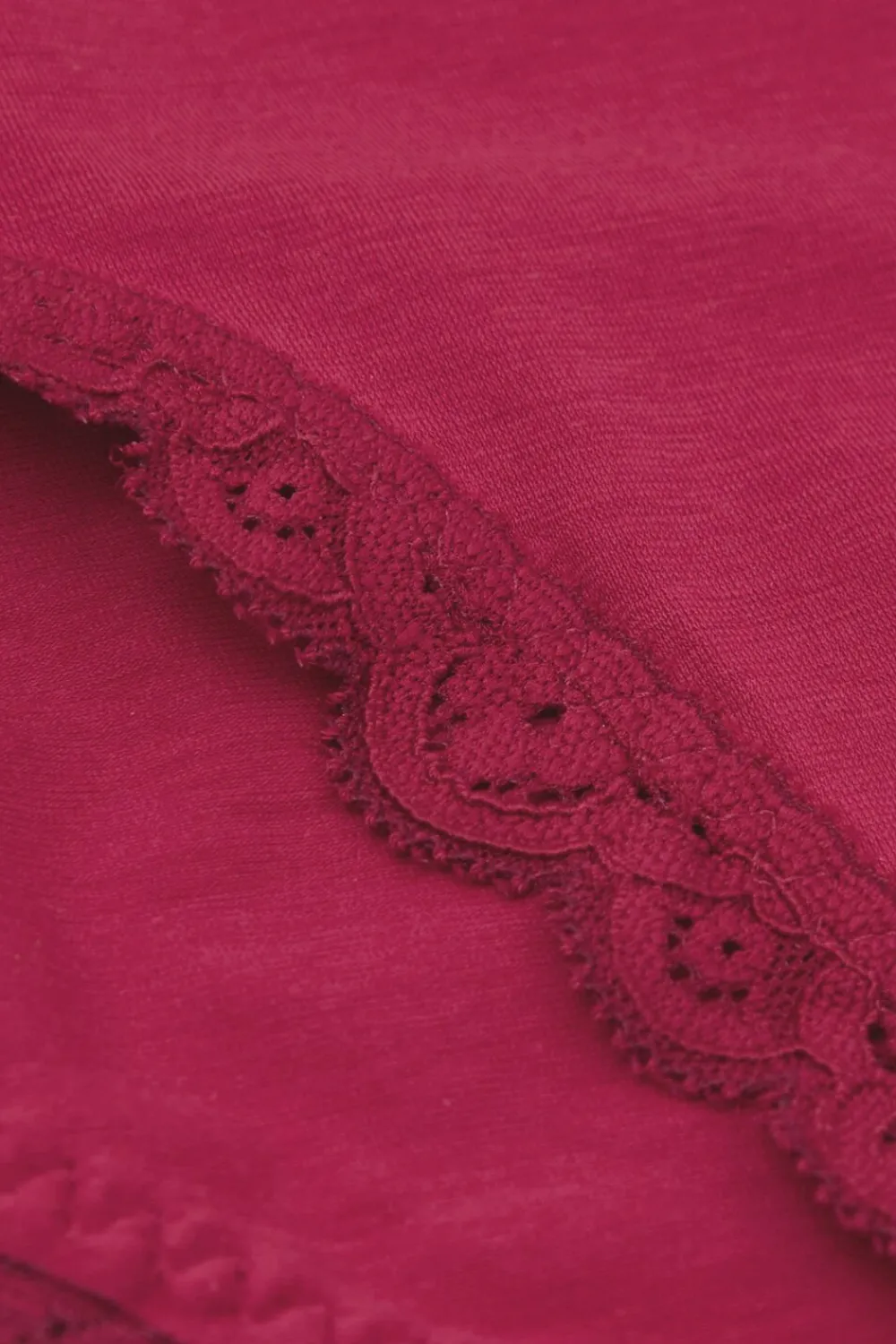 Figi|Bawełna>Intimissimi Figi z Bawełny i Koronki różowy - 110k - cherry pink
