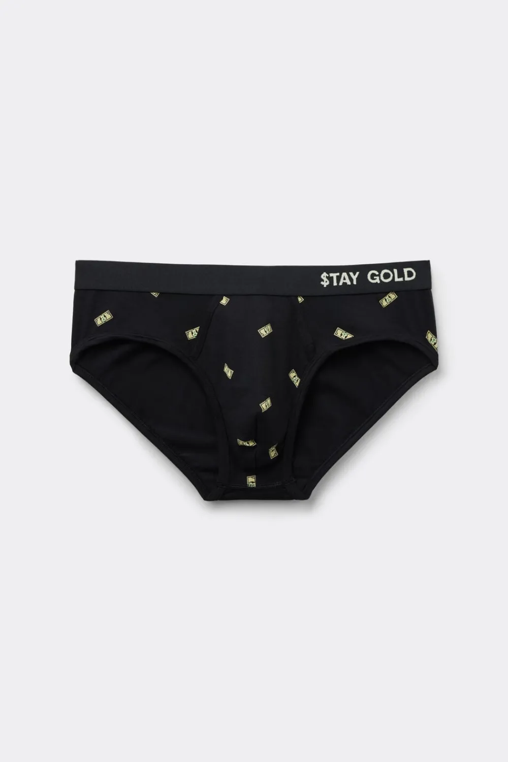 Slipy|Bawełna Superior>Intimissimi Figi z Bawełny Superior z Nadrukiem w Pieniądze czarny - 019 - czarny