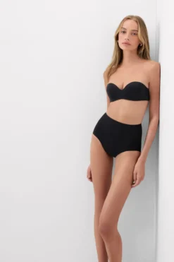 Figi|Bokserki>Intimissimi Figi z Surowo Wykończonej Mikrofibry czarny - 019 - czarny