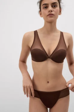 Figi|Invisible Touch>Intimissimi Figi z Tiulu Invisible Touch brązowy - 876j - cocoa brown