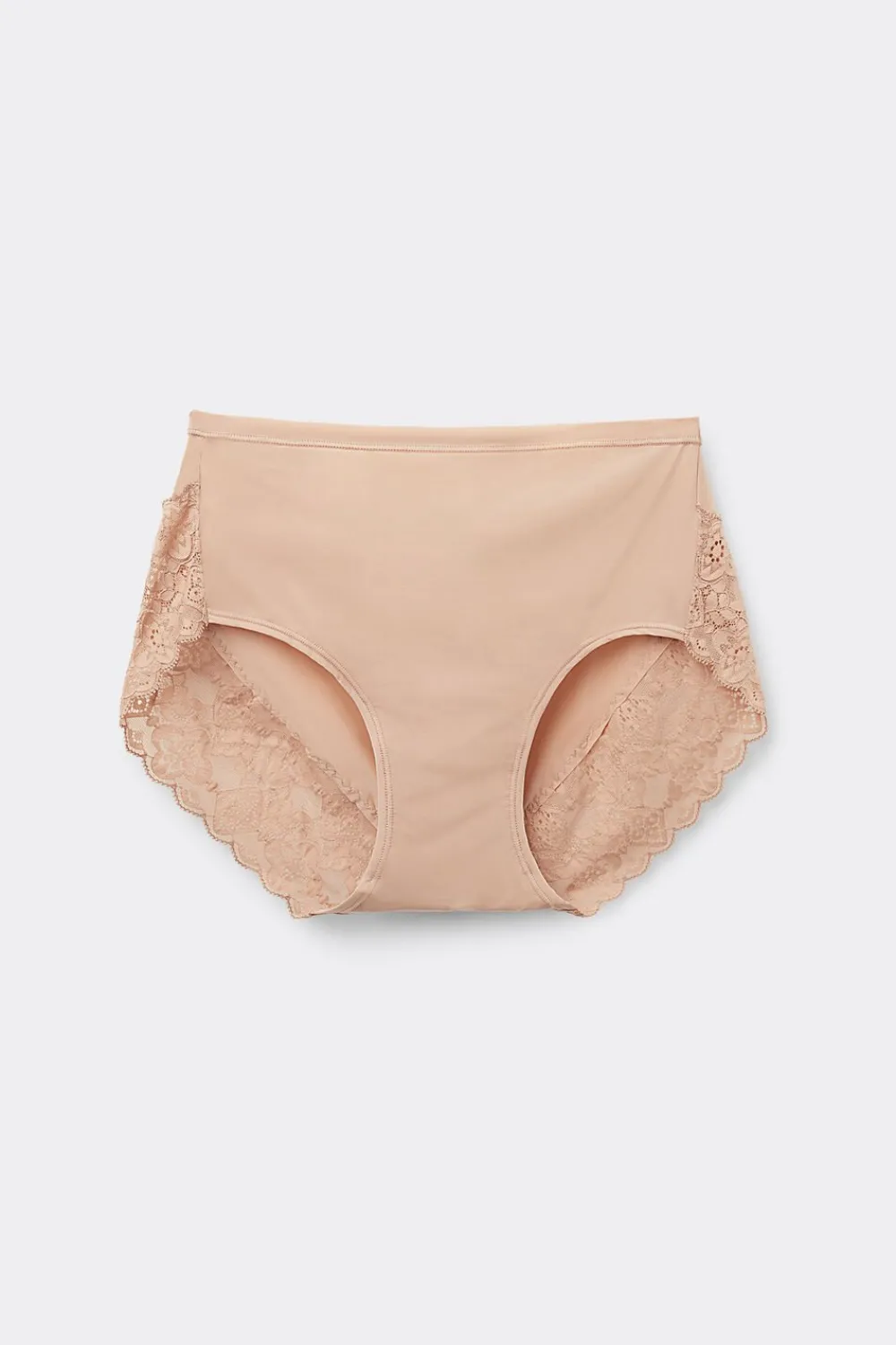 Figi|Z Wysokim Stanem>Intimissimi Figi z Wysokim Stanem z Mikrofibry i Koronki naturalny - 044 - honey