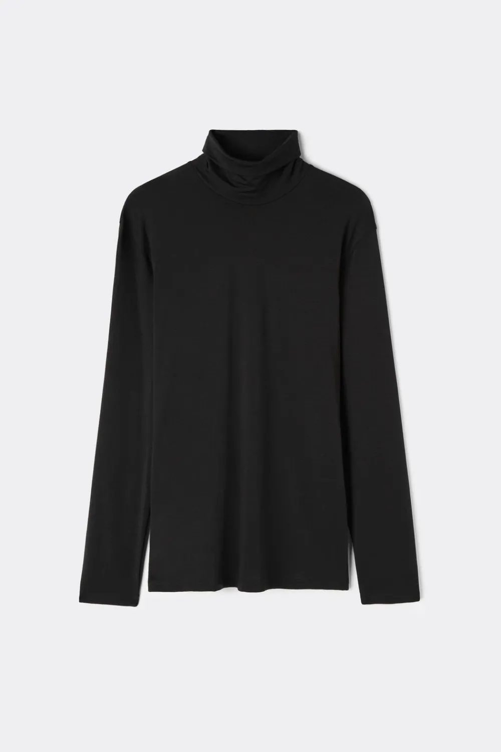 Bluzki Z Długim Rękawem|Wełna Merino>Intimissimi Golf męski z wełny merino czarny - 019 - czarny