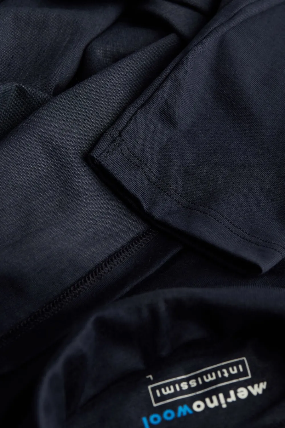 Bluzki Z Długim Rękawem|Wełna Merino>Intimissimi Golf męski z wełny merino niebieski - 800 - blu notte