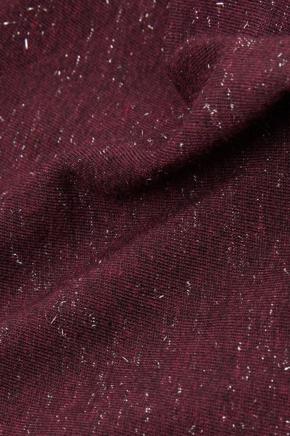 Z Golfem|Ultralight Z Kaszmirem>Intimissimi Golf z Lekkiego Modalu z Dodatkiem Kaszmiru Lamé burgundia - 032k - dark burgundy lame'