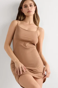 Halki / Babydoll|Spódnice /Sukienki>Intimissimi Halka z Bawełny Ultrafresh naturalny - 417i - cappuccino