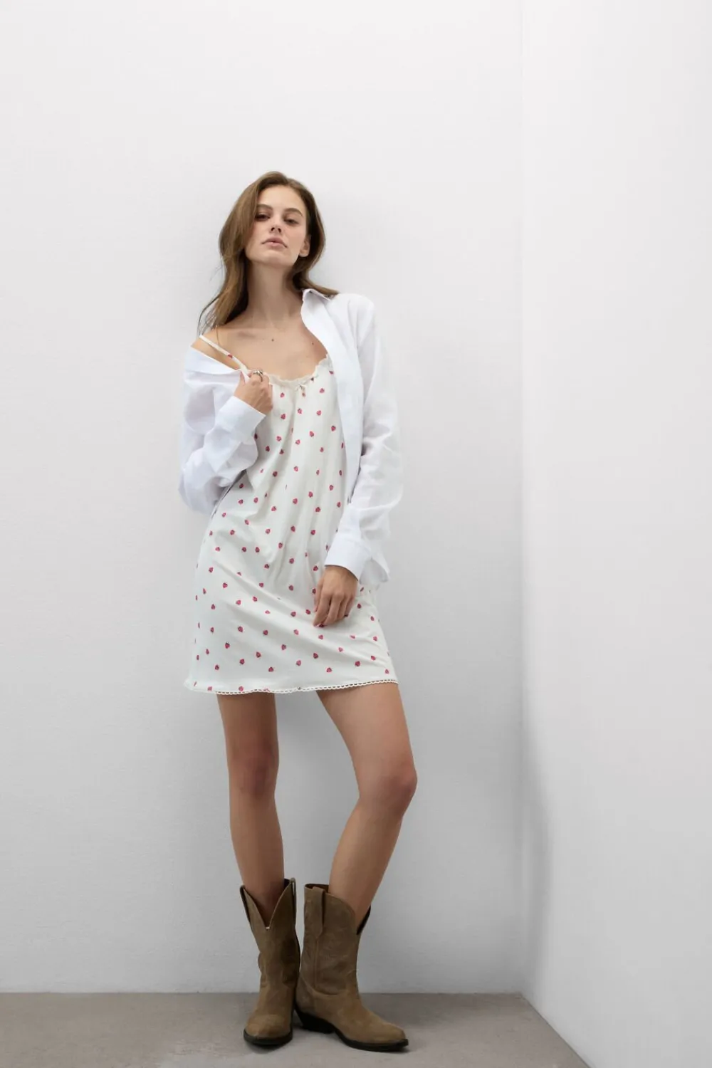Halki / Babydoll|Spódnice /Sukienki>Intimissimi Halka z Bawełny Ultrafresh Sweet as a Berry z nadrukiem - 114k - stampa berry