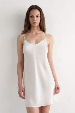 Halki / Babydoll|Lingerie>Intimissimi Halka z Jedwabiu kremowy - 2127 - talkowy