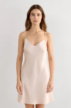 Halki / Babydoll|Jedwab>Intimissimi Halka z Jedwabiu naturalny - 2280 - cream