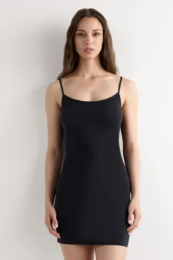Halki / Babydoll|Mikrofibra>Intimissimi Halka z Mikrofibry Ultralight czarny - 019 - czarny