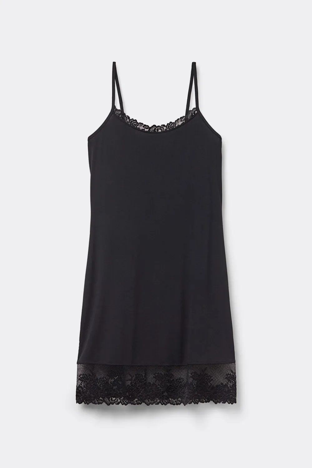 Halki / Babydoll|Modal>Intimissimi Halka z Modalu Pretty Flowers czarny - 019 - czarny
