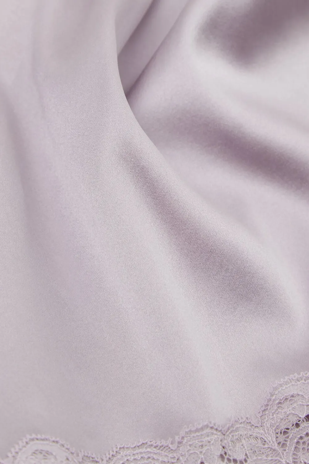 Piżamy Krótkie|Jedwab>Intimissimi Jedwabne szorty piżamowe damskie z koronką fioletowy - 056k - quartz lilac