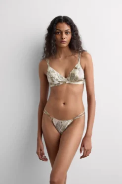 Trójkąty|Bez Fiszbin>Intimissimi Jedwabny Biustonosz Trójkąt Emma La Dolce Vita wielobarwny - 199k - stampa italian postcards
