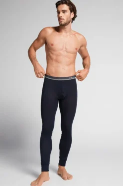 Spodnie|Wełna Merino>Intimissimi Kalesony Męskie z Wełny Merino niebieski - 800 - blu notte
