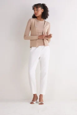 Kardigany / Marynarki|Bawełna Lamé>Intimissimi Kardigan w Prążki z Bawełny Lamè - 873j - rose lame'