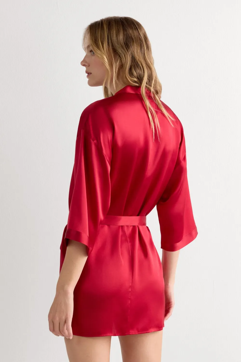 Szlafroki / Kimona|Jedwab>Intimissimi Kimono z jedwabiu czerwony - 1473 - czerwony