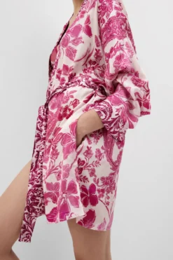 Szlafroki / Kimona>Intimissimi Kimono z Satyny Wiskozowej Brighten Your Day - 115k - stampa brighten your day