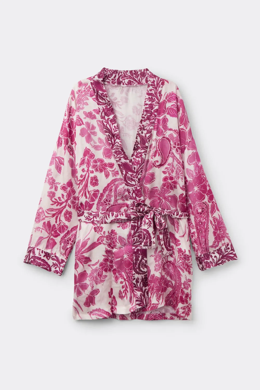 Szlafroki / Kimona>Intimissimi Kimono z Satyny Wiskozowej Brighten Your Day - 115k - stampa brighten your day