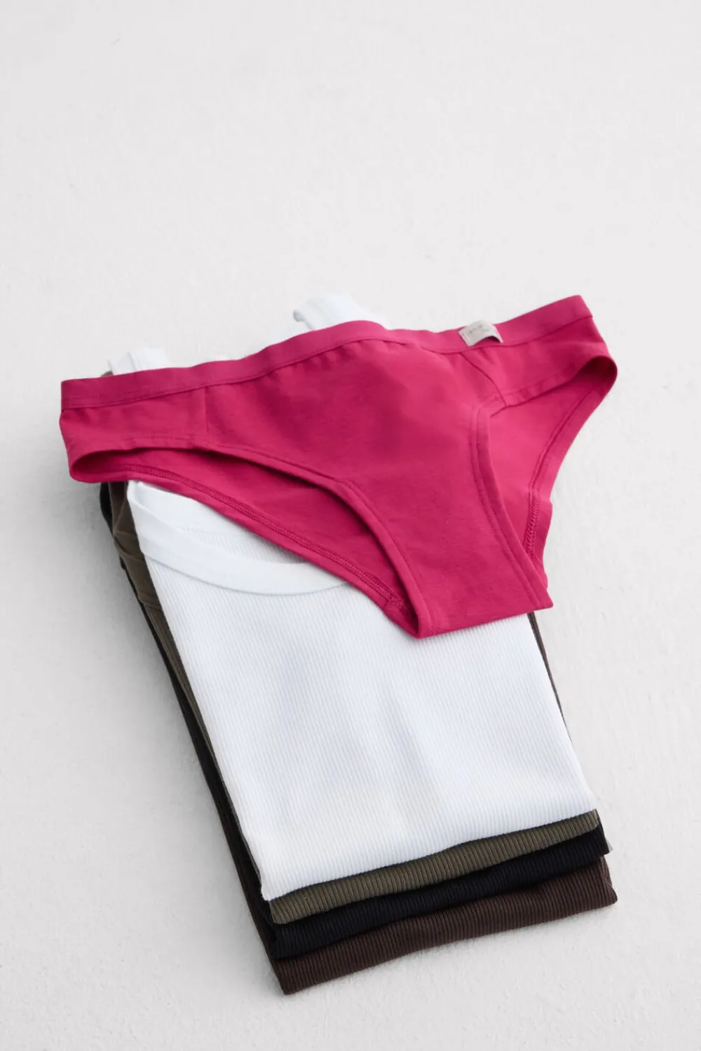 Figi|Bawełna>Intimissimi Klasyczne Figi Damskie Bawełniane różowy - 110k - cherry pink