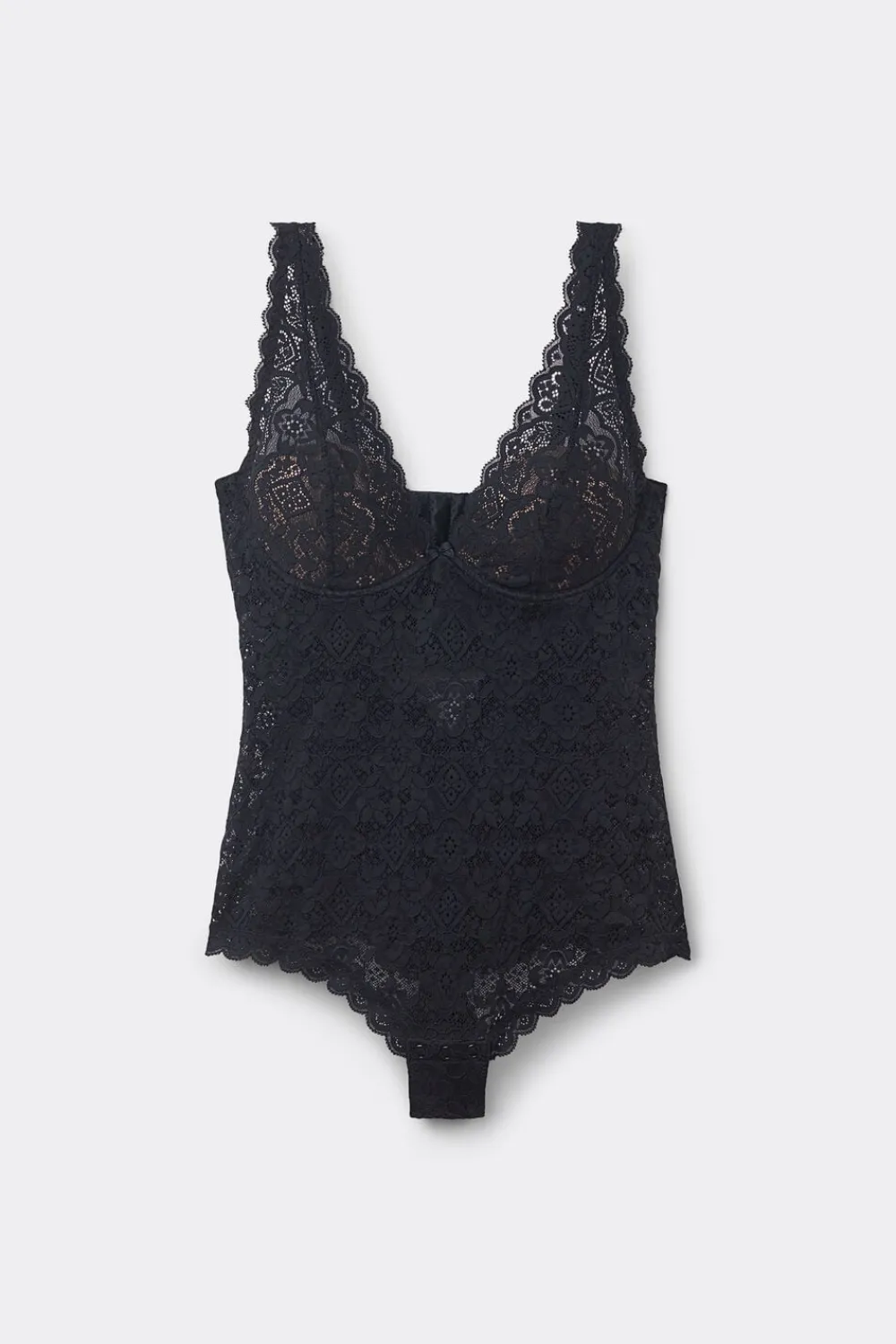 Body|Koronka>Intimissimi Koronkowe Body Eleonora czarny - 019 - czarny