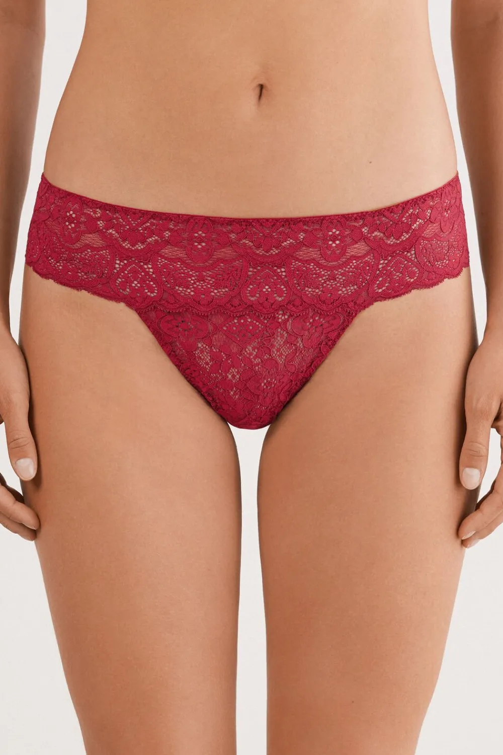 Brazyliany|Koronka>Intimissimi Koronkowe Brazyliany - 1473 - czerwony