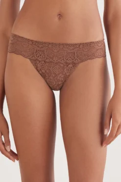 Brazyliany|Koronka>Intimissimi Koronkowe Brazyliany naturalny - 502i - caramel