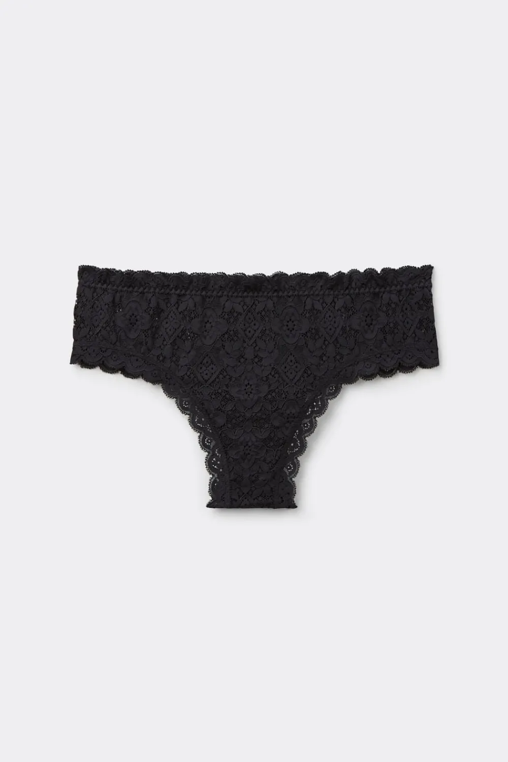 Bokserki|Koronka>Intimissimi Koronkowe Figi Brazylijskie Culotte czarny - 019 - czarny