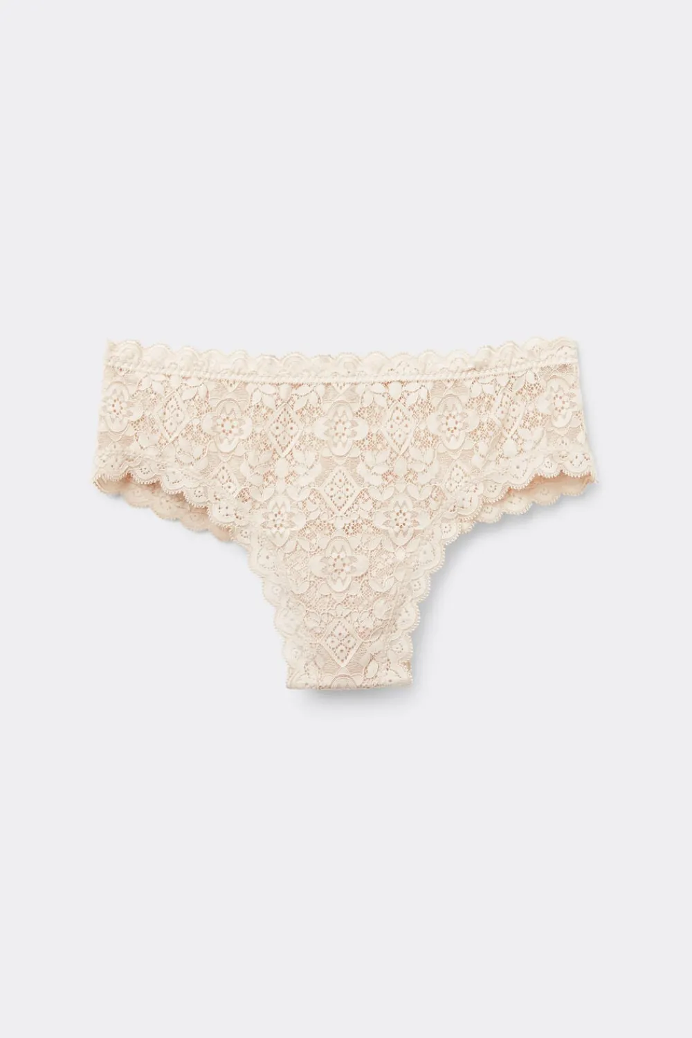 Bokserki|Koronka>Intimissimi Koronkowe Figi Brazylijskie Culotte naturalny - 2280 - cream