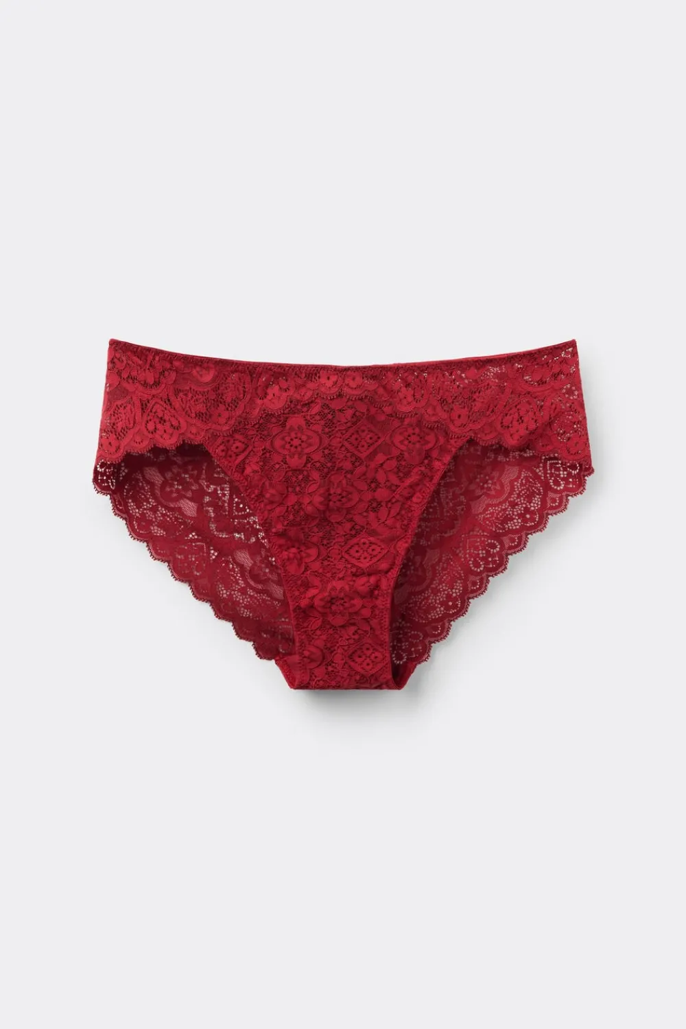 Figi|Koronka>Intimissimi Koronkowe Figi z Niskim Stanem - 1473 - czerwony