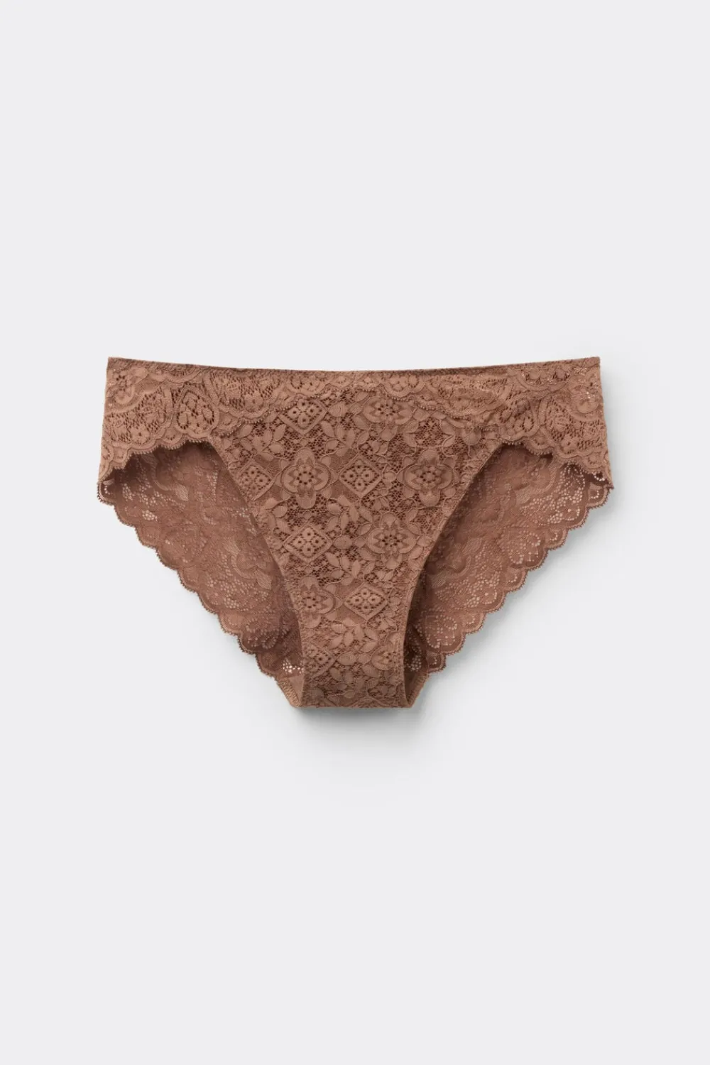 Figi|Koronka>Intimissimi Koronkowe Figi z Niskim Stanem naturalny - 502i - caramel