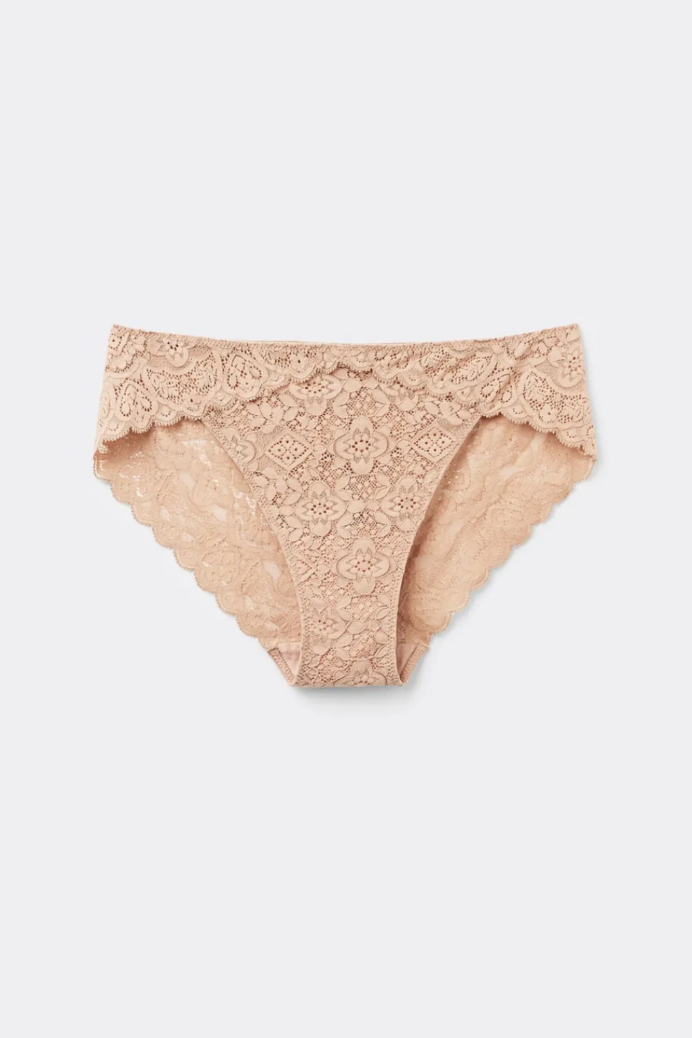 Figi|Koronka>Intimissimi Koronkowe Figi z Niskim Stanem naturalny - 044 - honey