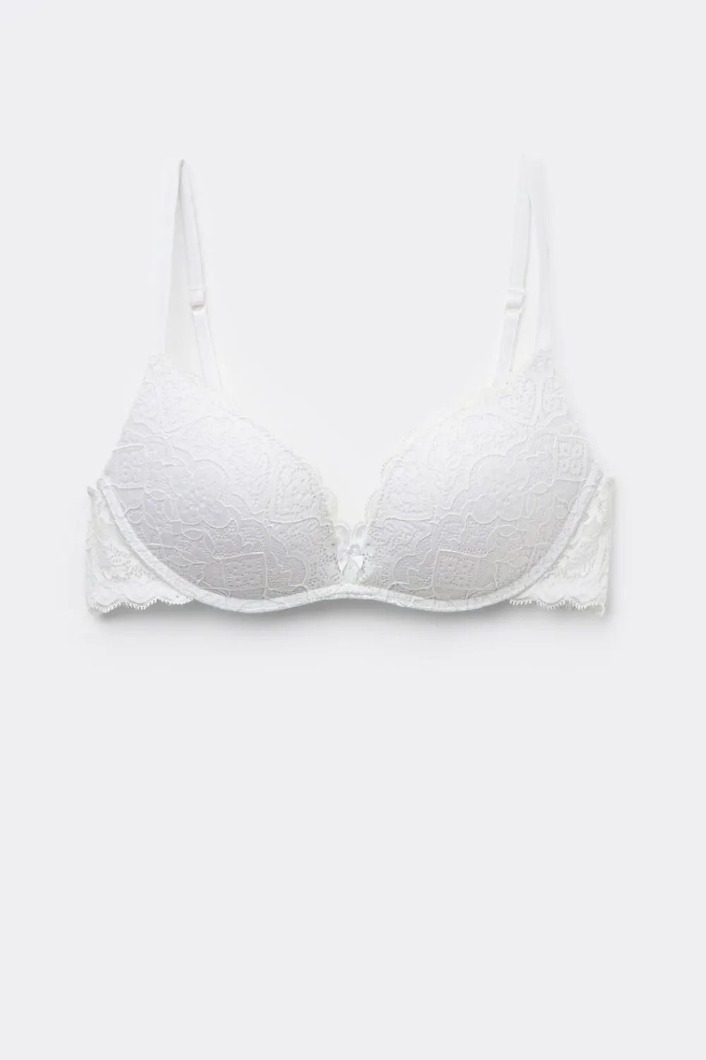Push-up / Super Push-Up|Bez Fiszbin>Intimissimi Koronkowy Biustonosz Super Push-Up Gioia biały - 001 - biały