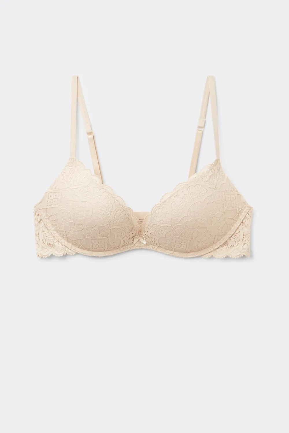 Push-up / Super Push-Up|Bez Fiszbin>Intimissimi Koronkowy Biustonosz Super Push-Up Gioia naturalny - 2280 - cream